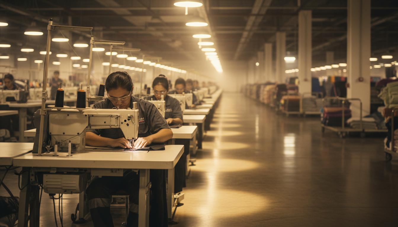 Custom apparel manufacturing at FABRIOZA