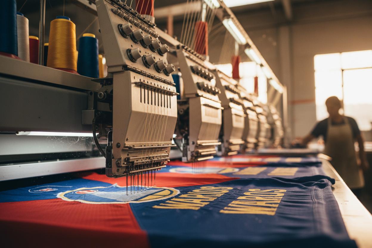 Custom hoodie production detail